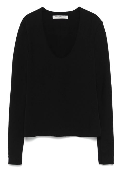 Black Scuba sweater Philosophy - women